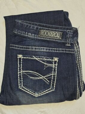 Rock & Roll Cowgirl Dark Blue Jeans